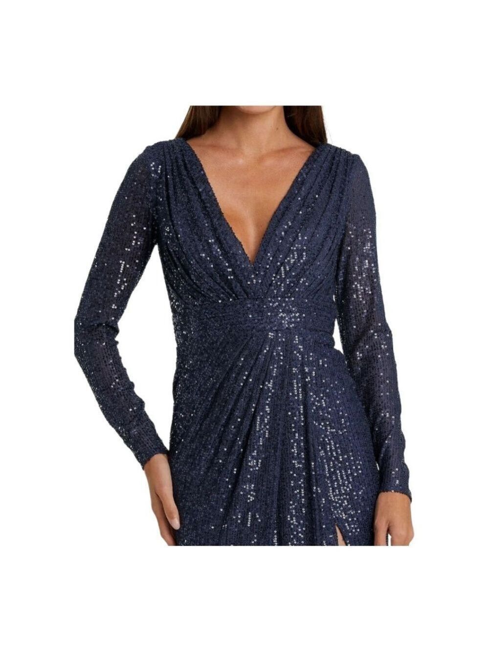 Mac Duggal Gown Dress Size 18 Blue - Picture 2 of 7